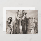 Crazy Horse Portrait Postkarte (Vorne/Hinten)