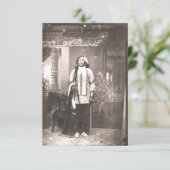 Crazy Horse Portrait Save The Date (Stehend Vorderseite)