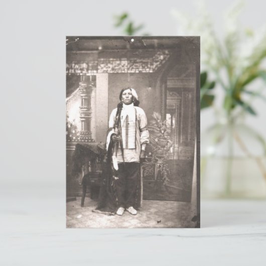 Crazy Horse Portrait Save The Date (Stehend Vorderseite)