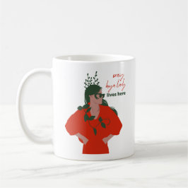 Crazy Hoya Lady lebt hier Funny Pflanze Hobby Kaffeetasse