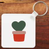 Crazy Hoya Lady lebt hier Funny Pflanze Hobby Schlüsselanhänger (Rückseite)