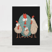 Crazy Huhn Karte (Vorderseite)