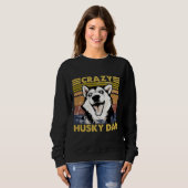 Crazy Husky Vater Vintag Sweatshirt (Vorne ganz)