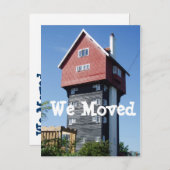 Crazy Hütte wir verschoben Adresskarten ändern Ankündigungspostkarte (Vorne/Hinten)