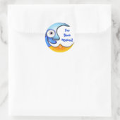 Crazy "I have been Mooned" Cartoon Sticker (Tasche)