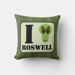 Crazy I Liebe Roswell UFO Alien Character Kissen