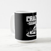 Crazy Iguana Lady Kaffeetasse (Vorderseite Links)
