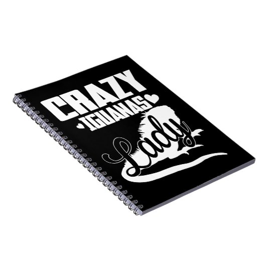 Crazy Iguana Lady Notizblock (Rechte Seite)