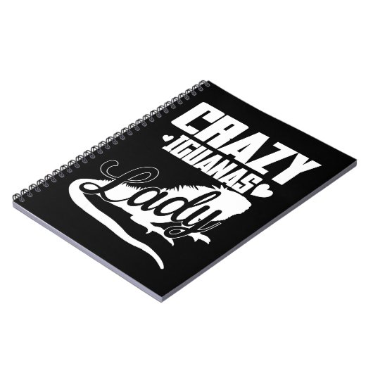 Crazy Iguana Lady Notizblock (Linke Seite)