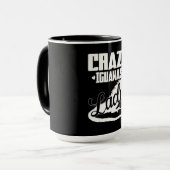 Crazy Iguana Lady Tasse (Vorderseite Links)