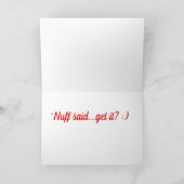 Crazy in der Liebe Emoticon Custom Dankeskarte (Innenseite)