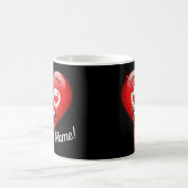 Crazy in der Liebe Emoticon Custom Kaffeetasse (Mittel)