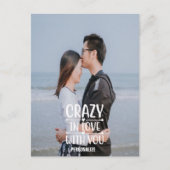 Crazy in Liebe mit Ihrer Postkarte (Vorderseite)