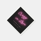Crazy in Liebe Neon Glow Serviette (Ecke)