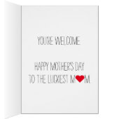 Crazy Insane Funny Spaß Custom Mütter Day Mama (Innen (Rechts))