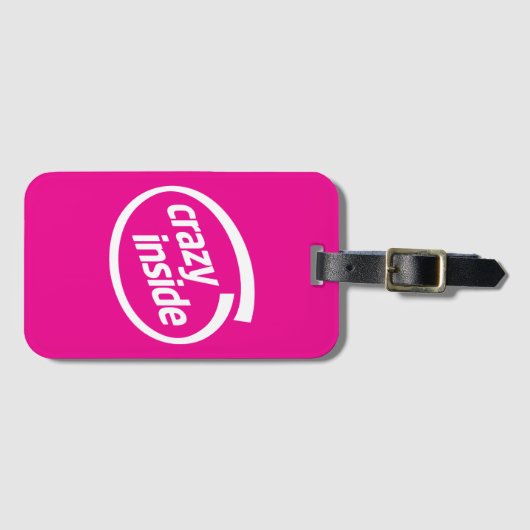 Crazy inside gepäckanhänger (Vorderseite (Horizontal))