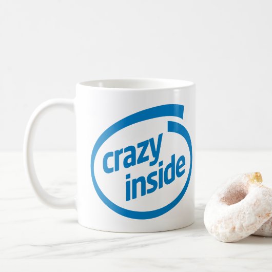 Crazy inside kaffeetasse (Mit Donut)