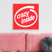Crazy inside leinwanddruck (Insitu (Wohnzimmer))