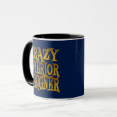 Crazy Interior Designer in Gold Tasse (Vorderseite Links)