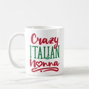 Crazy Italian Nonna Kaffeetasse