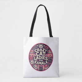 Crazy Katze Ladys für Kamala! Tasche