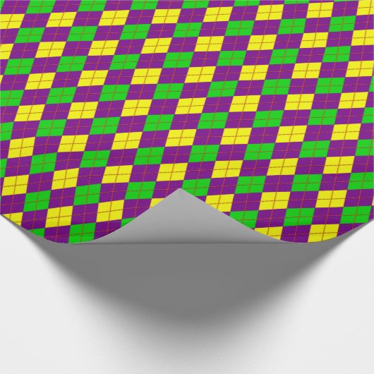 Crazy Kids Colors 05 Raute Geschenkpapier (Ecke)