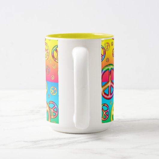Crazy Kids Colors-PEACE OUT-2 Toned Tasse (Henkel)