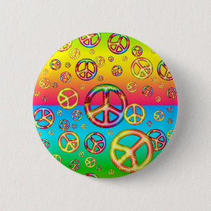 Crazy Kids Colors-PEACE OUT-Button-Button Button