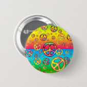 Crazy Kids Colors-PEACE OUT-Button-Button Button (Vorne & Hinten)