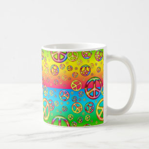 Crazy Kids Colors-PEACE OUT-Coffee Tasse