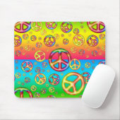 Crazy Kids Colors PEACE OUT-Computer Mousepad (Mit Mouse)