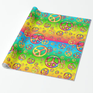 Crazy Kids Colors-PEACE OUT-Gift Wrap Geschenkpapier