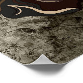 Crazy King Charles Cavalier handgemalt Poster (Ecke)