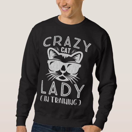 Crazy Kitten Lady In Training Ideal For Kitty Sweatshirt (Vorderseite)
