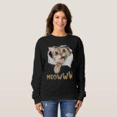 Crazy Kitten Torn Cloth - Angry Cat Cat Owner Cat Sweatshirt (Vorne ganz)