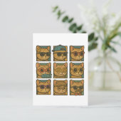 Crazy Kitty Club Postkarte (Stehend Vorderseite)