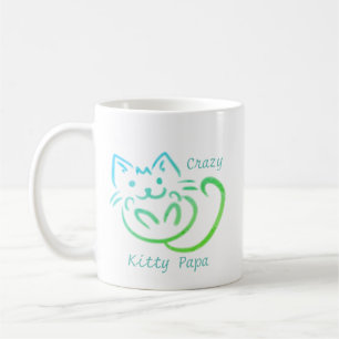 Crazy Kitty Papa Niedlich Kitty Abstrakte Kaffee T Kaffeetasse
