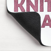 Crazy Knitting Lady Mousepad (Ecke)