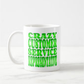 Crazy Kundenservice-Mitarbeiter im Grünen Kaffeetasse (Links)