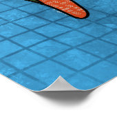 Crazy Labrador Retriever Hundegesicht Poster (Ecke)