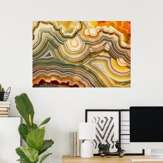 Crazy Lace Agate Fantasy Opus 02 Poster (Heimbüro)