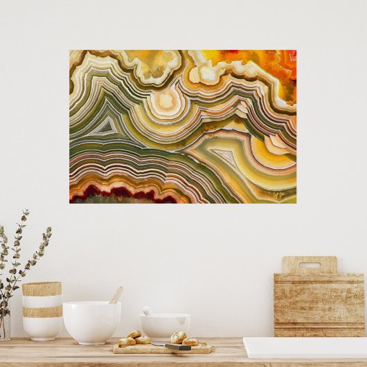 Crazy Lace Agate Fantasy Opus 02 Poster (Küche)