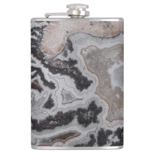 Crazy Lace Agate Gemstone Foto Flask Flachmann