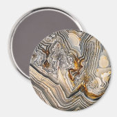 Crazy Lace Agate Magnet (Vorderseite/Rückseite)