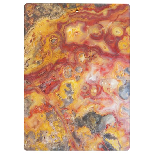 Crazy Lace Agate Pattern Klemmbrett (Rückseite)