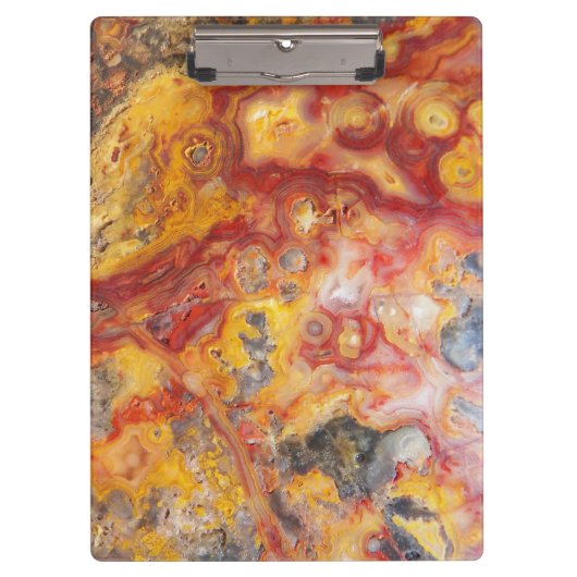 Crazy Lace Agate Pattern Klemmbrett (Vorderseite)