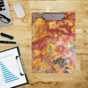 Crazy Lace Agate Pattern Klemmbrett