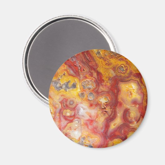 Crazy Lace Agate Pattern Magnet (Vorderseite/Rückseite)