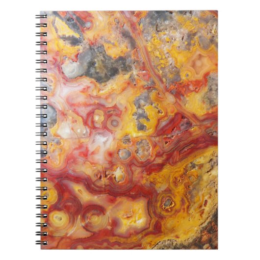 Crazy Lace Agate Pattern Notizblock (Vorderseite)