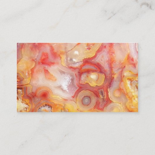 Crazy Lace Agate Pattern Visitenkarte (Rückseite)